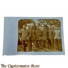 Postkarte/Studio photo 1914-18 8 x  Deutsche Soldaten an der Front