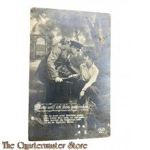 Postkarte/ Studio Photo 1914 Dein will Ich stehts gedenken