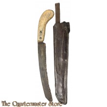 France - WW1 Handsaw with leather scabbard 