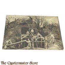 (Feld) Postkarte 1916 Brest, Bau eines bombensicheren Unterstandes 