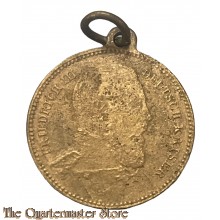 WK1 Medaille , Kaiser Friedrich III , Lerne Leiden ohne zu klagen 