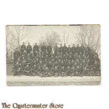  Photo 1910 Grosse Gruppe Soldaten mit gewehre 