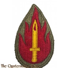 Mouwembleem 63e Infanterie Divisie (Sleeve patch 63rd  "Blood and Fire"  Infantry Division