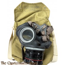 Home Guard / Civil defence gasmask 1942 with bag (Gasmasker britse luchtbescherming 1942 met tas)