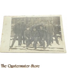 (Feld) Postkarte/Studiophoto 1917 10 Deutsche Soldaten 