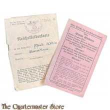 ReichskleiderKarte Kreis Wittmund  (Clothing distribution card) kinder 2-3 jahre