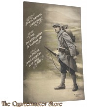 France - Postcard 1914 Nous serons Victorieux ! Vive les petits poilus de la classe 18 ! La Patrie peut compoter sur nous !
