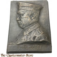 WK 1 Metal (Bronze?) plaque General Ludendorf