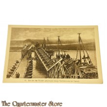 (Feld) Postkarte no 79 1914 Die von den Russen gesprengte riesige Warthebrucke bei Sjeradz