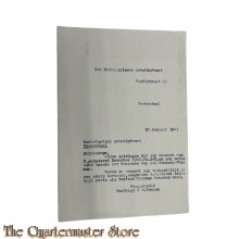 Brief Het Nederlandsche Arbeidsfront  Veenendaal 1943