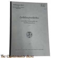 Book - Manufacturing regulations of the RZM reichszeugmeisterei der NSDAP 1936