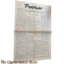 Krant Trouw , no 50 zaterdag 10 april 1945 Uitgave Zaanstreek 