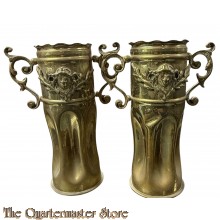 Set WW1 German shell casings trench art