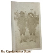 US Army WW 1 Studio photo 2 Soldiers with campaign hats