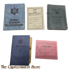 WK1 / WK2 konvolut Militair  militairpass soldbuch etc Jozef Schrammen