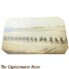 US Army WW 1 photo group of marching Soldiers