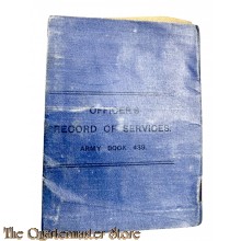 WW1 Officers record of service 7th Res Worcestershire Regiment 