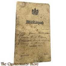 1889 Militairpass 1. Ulanen Regiment 