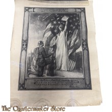 U.S. WWI Wounded in Action Award Accolade Document 356 Inf Regiment 