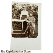(Feld) Postkarte 1914 Deutscher Soldat mit Ehefrau
