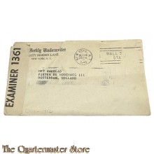 Enveloppe USA - Nederland 1 dec 1940 met censuur 