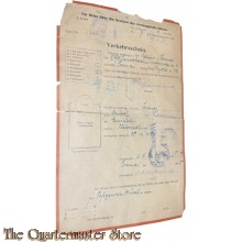 WK1 Verkehrsschein 15 okt 1918 - 6. Armee 