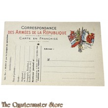 Postcard - 1917 Correspondance des Armees de la Republique