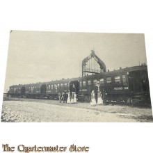 (Feld)Postkarte WW1 Der Austauschzug in Trelleborg beim Landungsplatz der Dampffähre 