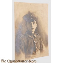  Photo - WK1  Deutscher Soldat in uniform mit EK2 band 