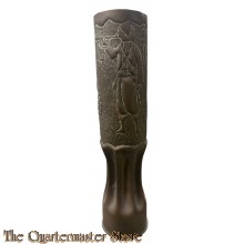 France - WW1 75 mm shell casing trenchart Zouave 