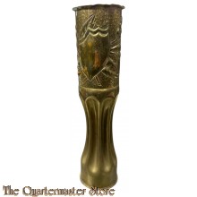 France - WW1 75 mm shell casing trenchart