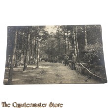 Photo 1918 Gruppe Deutsche Soldaten im Wald 