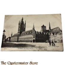 France - WW1 Postcard Les Halles aux draps d’Ypres 