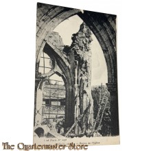 France - 1914 Postcard Vailly (Aisne) Runes de l'Eglise