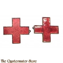 US Army WW1 pair Red Cross insignia 