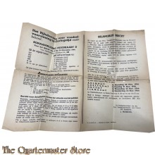 Bonaanwijzing Noodkaart II Distributiekring Amersfoort) 429 19 t/m 25 nov 1944