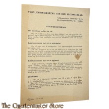 Folder "vet op de boterham" den Haag Dec 1944 