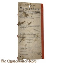 WK2 Verwundete Label (Label for wounded) 1944