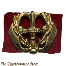 Baret embleem Regiment Stoottroepen (platte oogjes)