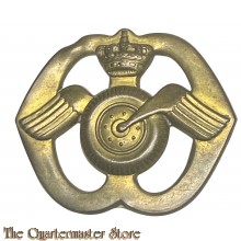 Baret embleem Regiment Aan en Afvoertroepen (ex buiglippen kroon binnen gesp)