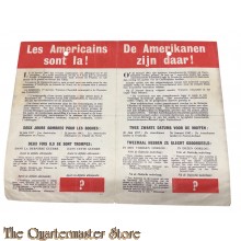 Flyer/Flugblatt B5 De Amerikanen zijn daar 