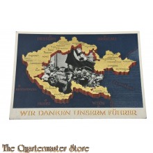 AnsichtsKarte (Mil. Postcard) Wir danken unserm Fuhrer