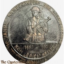 DDR - Plaquette 30 Jahre Kampfgruppen der Arbeiterklasse 1953-1983 KCH "Erich Heller"