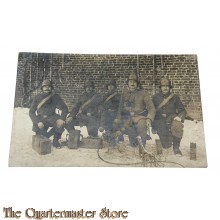 Studio foto 1914 Gruppe Deutsche Soldaten mit Mg 08