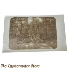 (Feld) Postkarte  1915 Gruppe Deutsche Soldaten 
