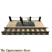  modelspoordiorama van een spoorwegovergang of halte ( spoor 0)