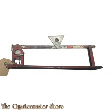 Metalen Spoorweg overgang Spoor 0