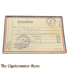 Feldpostkarte 1916  19 Res Div IR 92