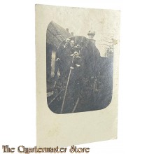 (Feld) Postkarte 19144 Deutsche Soldaten auf einem Wagen