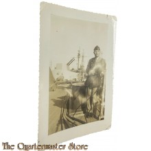 WW2 original Photo US Officer on board  USS Missouri